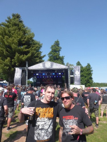 červen 2025 (Czech Death Fest 2025) - já a Zbyňa (Ingrowing, Pure, БУТ)