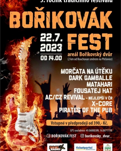 (ZRUŠENO) Bořikovák fest 2023 (vol.5) (ZRUŠENO) Bořikovák fest 2023 (vol.5)