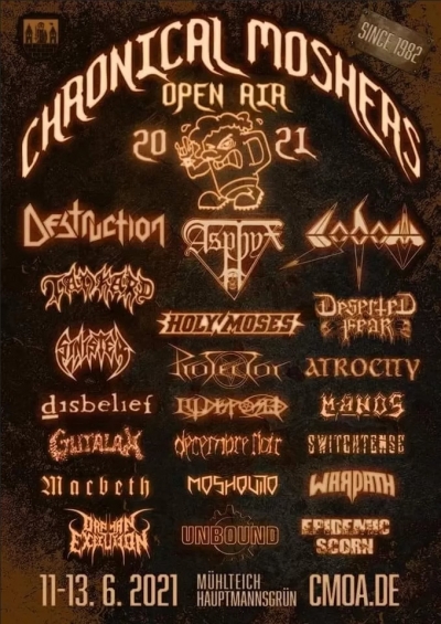(ZRUŠENO) 19. Chronical Moshers Open Air 2020 + 2021 (ZRUŠENO) 19. Chronical Moshers Open Air 2020 + 2021
