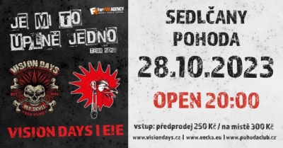 E!E & Vision Days - Je Mi To Úplně Jedno tour 2023 - Sedlčany E!E & Vision Days - Je Mi To Úplně Jedno tour 2023 - Sedlčany