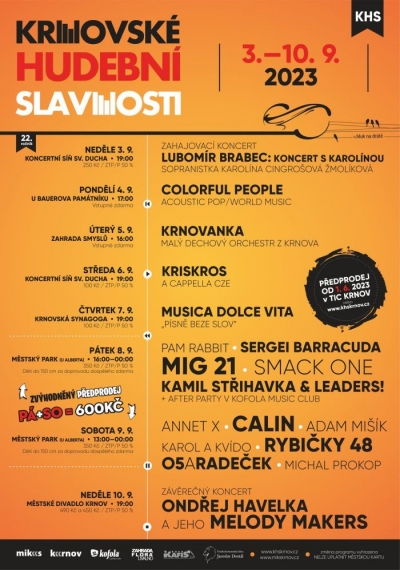 Krnovské hudební slavnosti 2023 (vol.22) Krnovské hudební slavnosti 2023 (vol.22)