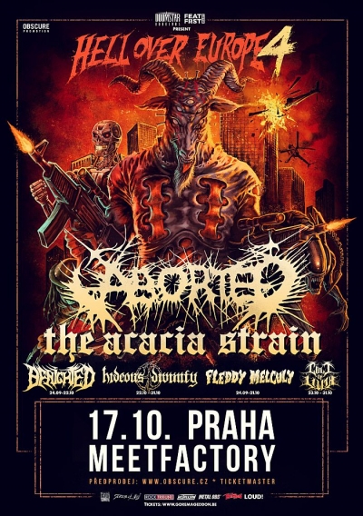 (ZRUŠENO) Hell Over Europe 4 - ABORTED, THE ACACIA STRAIN, BENIGHTED + support - Praha (ZRUŠENO) Hell Over Europe 4 - ABORTED, THE ACACIA STRAIN, BENIGHTED + support - Praha