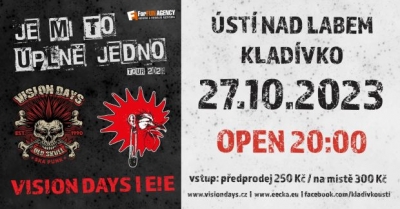 E!E & Vision Days - Je Mi To Úplně Jedno tour 2023 - Ústí nad Labem