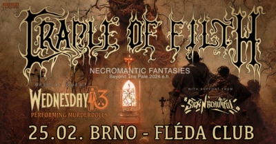 Cradle Of Filth - Necromantic Fantasies Tour 2024 - Brno Cradle Of Filth - Necromantic Fantasies Tour 2024 - Brno