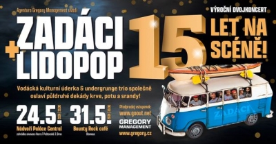 Zadáci & Lidopop - výroční dvojkoncert - 15 let na scéně! - Brno Zadáci & Lidopop - výroční dvojkoncert - 15 let na scéně! - Brno