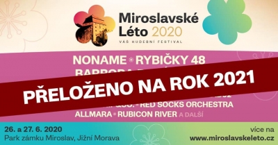 (ZRUŠENO) Miroslavské léto 2020 + 2021 (ZRUŠENO) Miroslavské léto 2020 + 2021
