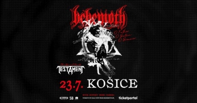 BEHEMOTH + TESTAMENT + GAEREA - Košice 2024 BEHEMOTH + TESTAMENT + GAEREA - Košice 2024
