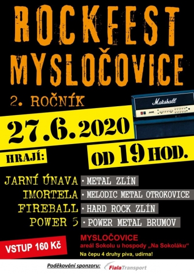 Rockfest open air Mysločovice 2020 (vol. 2)