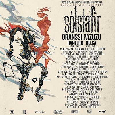 Solstafir & Oranssi Pazuzu & Helga - Nordic Descent Tour 2024 - Berlín Solstafir & Oranssi Pazuzu & Helga - Nordic Descent Tour 2024 - Berlín