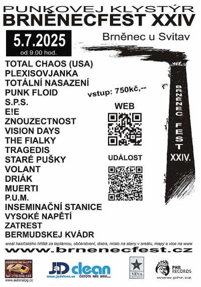 Brněnecfest XXIV aneb Punkovej Klystýr 2025 Brněnecfest XXIV aneb Punkovej Klystýr 2025