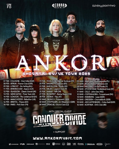 ANKOR & Conquer Divide - „SHŌGANAI TOUR 2025“ - Varšava