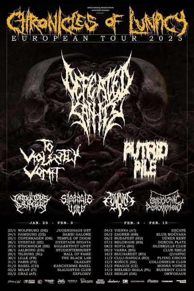 Defeated Sanity - CHRONICLES OF LUNACY EUROPEAN TOUR 2025 - Vídeň Defeated Sanity - CHRONICLES OF LUNACY EUROPEAN TOUR 2025 - Vídeň