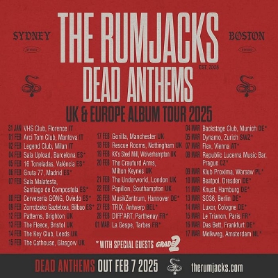 The Rumjacks (AU) - UK & Europe Album Tour 2025 - Drážďany