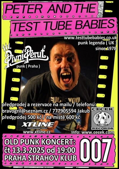 (ZRUŠENO) Peter And The Test Tube Babies (UK) - Praha 2025 (ZRUŠENO) Peter And The Test Tube Babies (UK) - Praha 2025