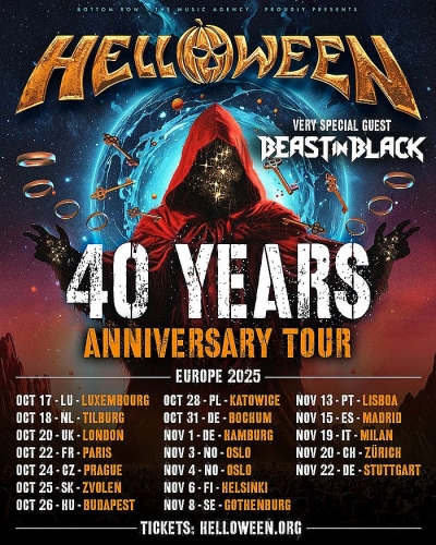 Helloween - 40 YEARS ANNIVERSARY TOUR 2025 - Praha Helloween - 40 YEARS ANNIVERSARY TOUR 2025 - Praha
