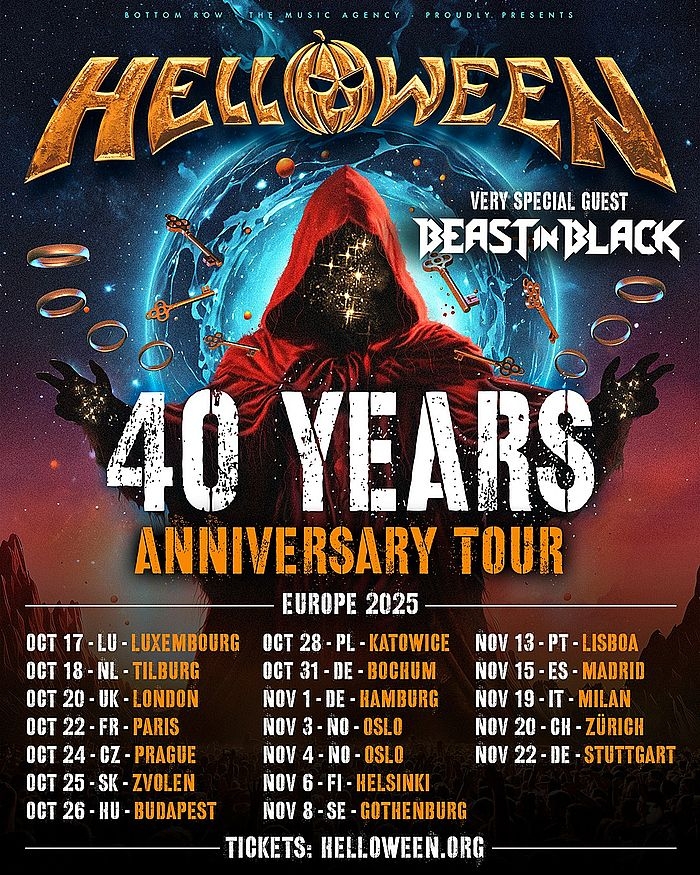 Helloween 40 YEARS ANNIVERSARY TOUR 2025 Praha darkzin.cz