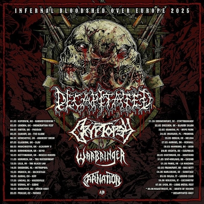 Decapitated & Cryptopsy - Infernal Bloodshed Over Europe 2025 - Varšava