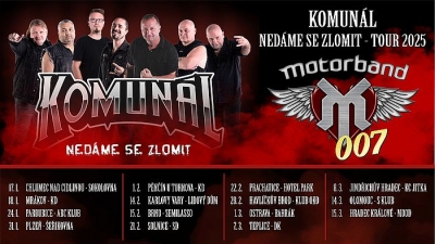 Komunál & Motorband - Nedáme se zlomit Tour 2025 - Olomouc