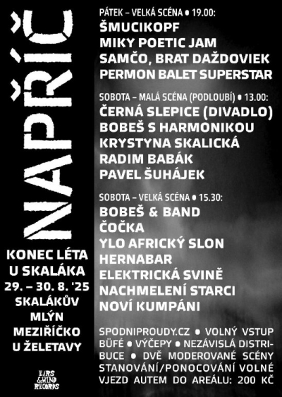 Festival Napříč - Konec léta u Skaláka 2025