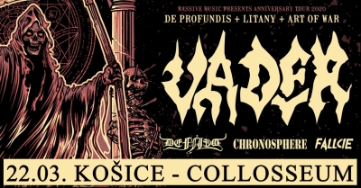 (ZRUŠENO) VADER / Defiled / Chronosphere / Fallcie - Košice (ZRUŠENO) VADER / Defiled / Chronosphere / Fallcie - Košice