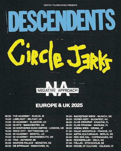 Descendents & Circle Jerks & Negative Approach - Varšava 2025 Descendents & Circle Jerks & Negative Approach - Varšava 2025