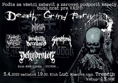 Death-Grind party spojena s krstom noveho albumu "Victim" Death-Grind party spojena s krstom noveho albumu "Victim"