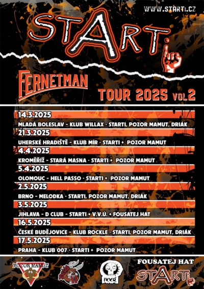 STARTi - Fernetman tour 2025 vol.2 - Mladá Boleslav STARTi - Fernetman tour 2025 vol.2 - Mladá Boleslav