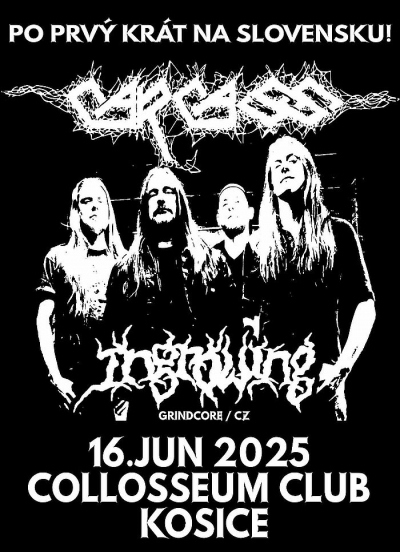 Carcass (UK) - Košice 2025