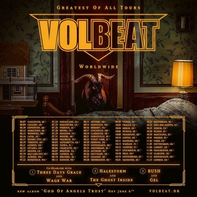 Volbeat - Greatest Of All Tours Worldwide 2025 - Varšava