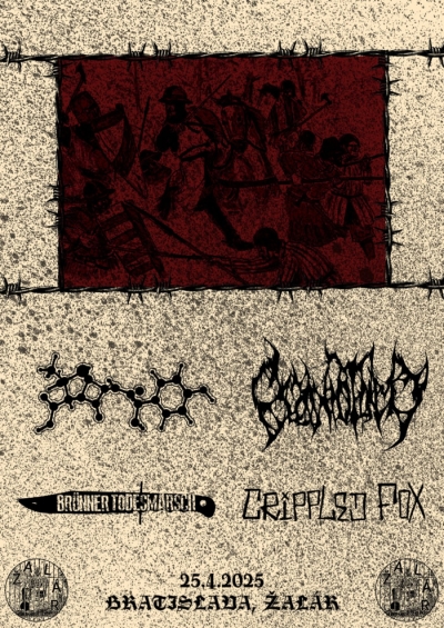Amoclen, Craniotomy, Brünner Todesmarsch, Crippled Fox - Bratislava 2025 Amoclen, Craniotomy, Brünner Todesmarsch, Crippled Fox - Bratislava 2025