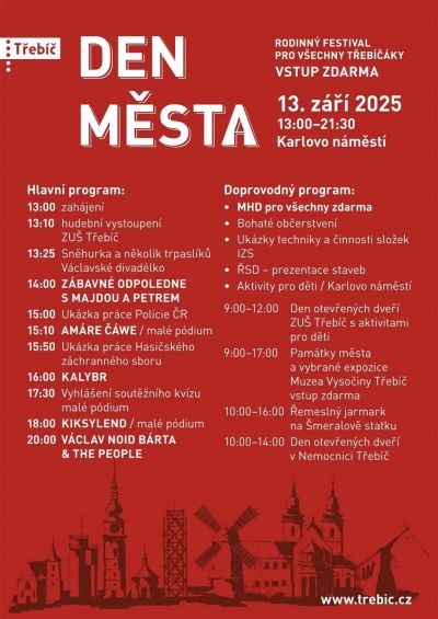 Den města Třebíč 2025