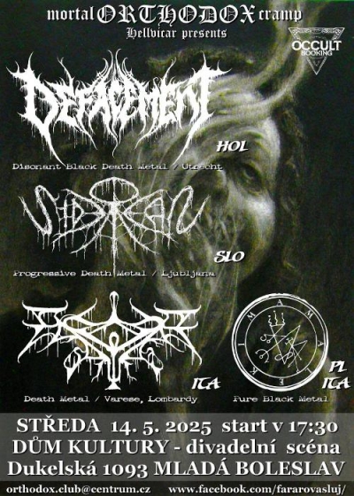 DEFACEMENT, SIDEREAN, EXEQUIAE SACRO, AMALEKIM - Mladá Boleslav 2025 DEFACEMENT, SIDEREAN, EXEQUIAE SACRO, AMALEKIM - Mladá Boleslav 2025