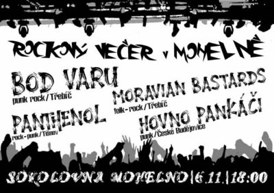 (ZRUŠENO) Rockový večer v Mohelně (ZRUŠENO) Rockový večer v Mohelně