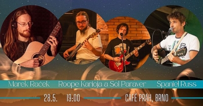 Koncert Marek Raček + Roope Karioja a Sol Paraver + Španiel Russ