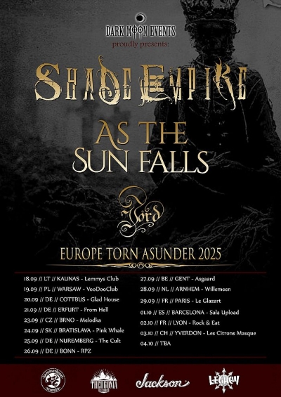 Shade Empire & As The Sun Falls - EUROPE TORN ASUNDER 2025 - Bratislava