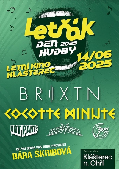 Den hudby Letňák 2025 Den hudby Letňák 2025