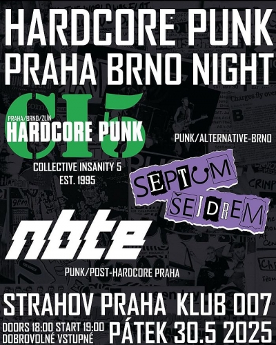 HARDCORE PUNK PRAHA BRNO NIGHT HARDCORE PUNK PRAHA BRNO NIGHT