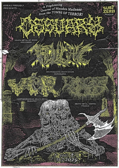 Ossuary /US/ Trollcave /ES/ Vér /HU/ Cancer Void /CZ/ - Praha 2025