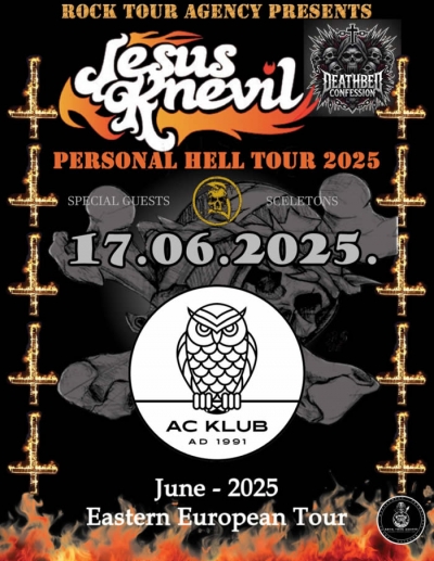 JESUS KNEVIL (USA) & DEATH BED CONFESSION (USA) - Hradec Králové 2025 JESUS KNEVIL (USA) & DEATH BED CONFESSION (USA) - Hradec Králové 2025