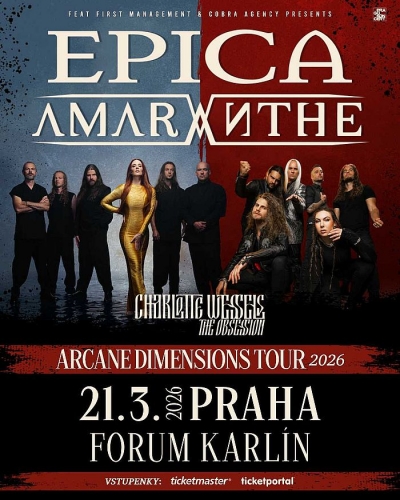 EPICA & AMARANTHE - Arcane Dimensions Tour 2026 - Praha