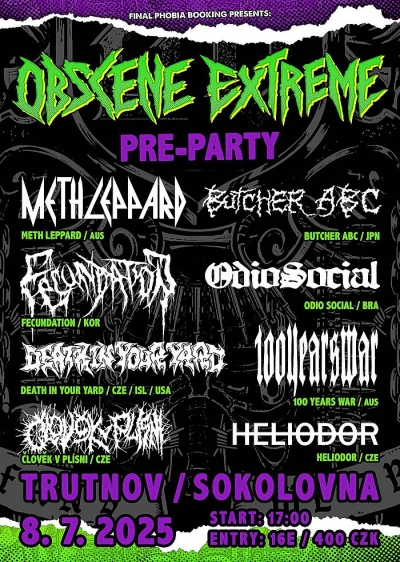 Obscene Extreme 2025 - pre-party Obscene Extreme 2025 - pre-party