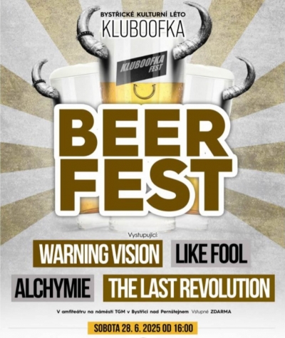 Kluboofka BEER fest Bystřice nad Pernštejnem 2025 Kluboofka BEER fest Bystřice nad Pernštejnem 2025