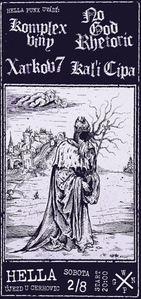 Hella punx uvádí: KOMPLEX VINY, NO GOD RHETORIC, XARKOV7, Kal'i Cipa