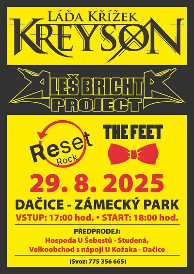 Kreyson Láďa Křížek - Aleš Brichta Project - RESET rock - THE FEET / Dačice 2025