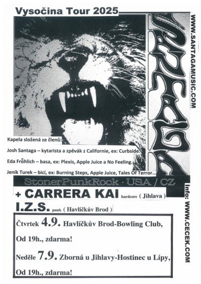 Santaga (USA/CZ) - Vysočina Tour 2025 - Havlíčkův Brod