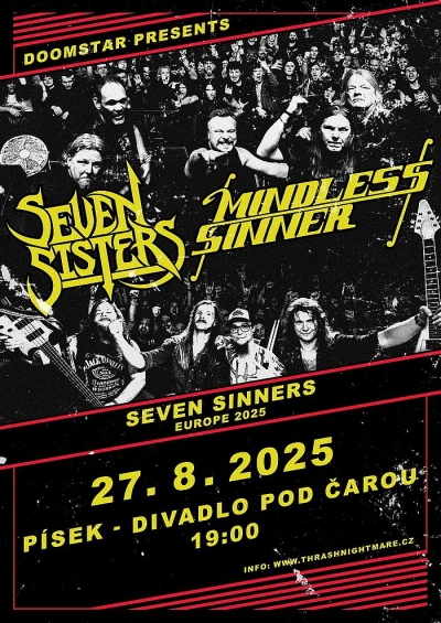 MINDLESS SINNER & SEVEN SISTERS - Písek 2025