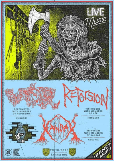 (ZRUŠENO) Retorsion (HUN) & Vér (HUN) & Kandar - Brno 2025