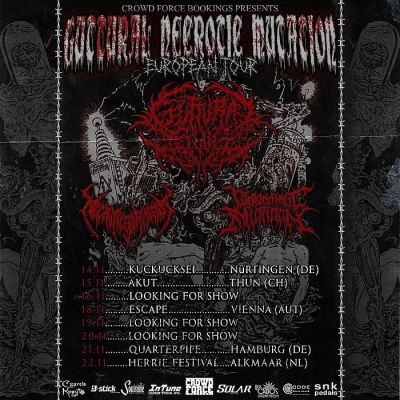 Guttural Slug & Coprocephalic mutation & Necrotic gore beast - Vídeň 2025