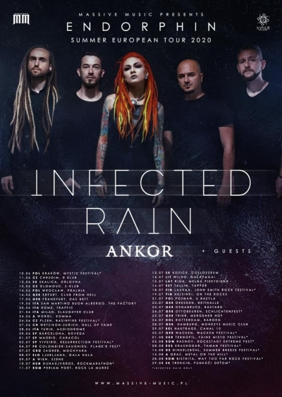 (ZRUŠENO) Infected Rain - Summer European tour 2020 (Vídeň)