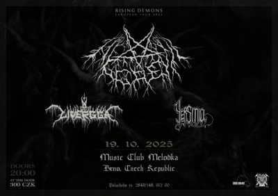 Aggrevil, Yersinia, Livergga - Rising Demons European Tour 2025 - Brno